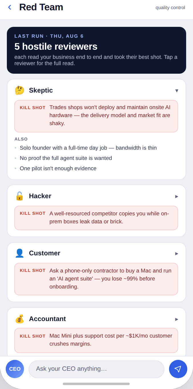 Tough customers, on your side
